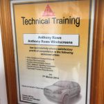 Anthony Rowe Windscreens Technical Training Anthony Rowe